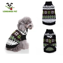 Xmas Color Without Hoodies UK Style Print Xmas Tree Comfortable Sweater For Dog Apparel For Small Medium Dog