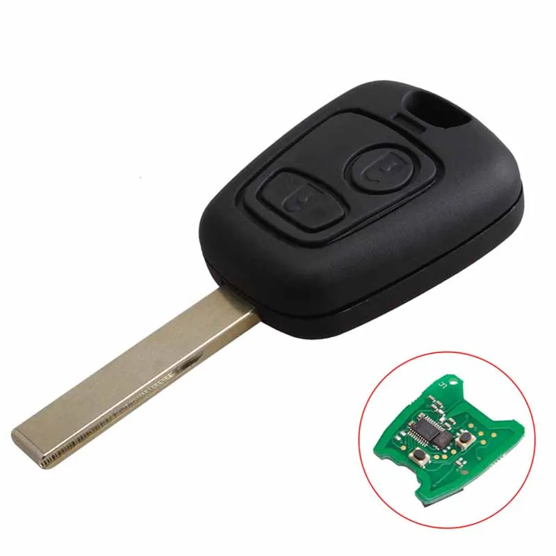 

Durable 2 Button Remote Locking Key with ID46 Chip Without Groove for Peugeot 307 Car Auto Replacement Parts