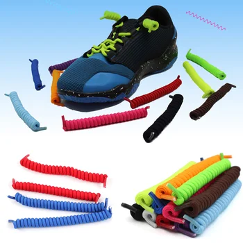 

High elastic lazy shoelaces no tie shoelaces silicone solid shoe lacing for women children men sneaker rubber shoelaces