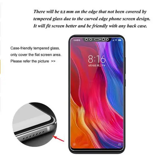 2 шт. для Xiaomi Mi 8, закаленное стекло для Xiaomi Mi 8 SE, Защитная пленка для экрана, закаленное стекло для Xiaomi Mi 8 Mi8 SE