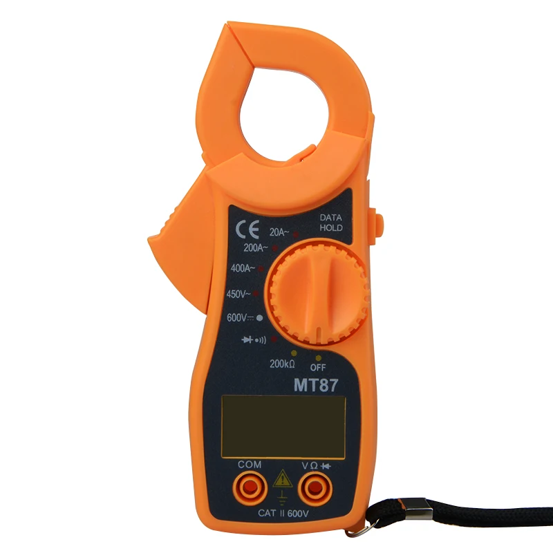 

MT87 Digital Clamp Meter Multimeter DC AC Voltage Current Tongs Resistance Amp Ohm Tester Electronic Medidor Multimetre Tools