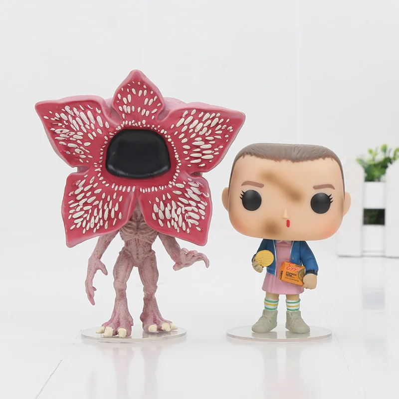 

Stranger Things Eleven with Eggos Demogorgon keychain keyring pendant PVC action figure toys Vinyl Figure opp bag