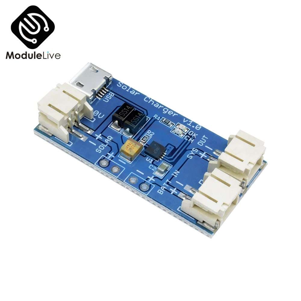 

Mini Solar Lipo Charger Board CN3065 Lithium Battery Charge Chip DIY Outdoor Application Kit Charging Board Module