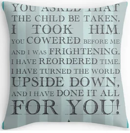

Hot Selling Labyrinth Jareth Movie Quote Letters Customized Zippered Covers Square Pillowslip for Home Soft pillowcase