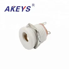 20PCS DC-022 white 5.5*2.1MM round DC power socket jack pcb Mount DC jack with screw nut цена 20PCS DC-022 white 5.5*2.1MM round DC power socket jack pcb Mount DC jack with screw nut цены онлайн