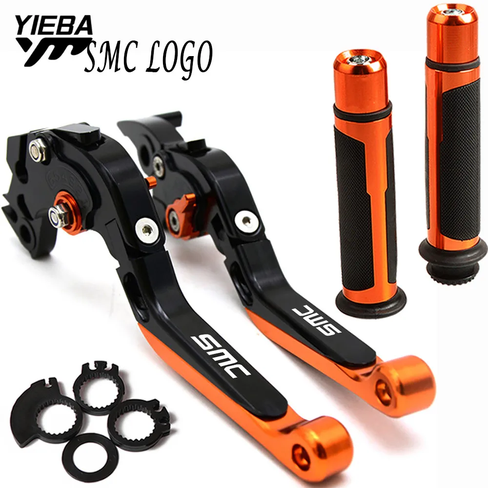 

FOR KTM 690 SMC/SMCR SMC-R 2008 2009 2010 Motorcycle Folding Brake Clutch Levers Handlebar handle grips Ends Brake Clutch Levers