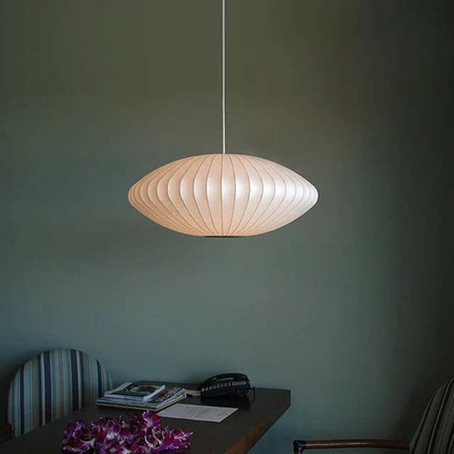 Японский подвесной светильник, Шелковый абажур, подвесной светильник, Скандинавский дизайн, деревенский подвесной светильник, светодиодный светильник для столовой, для кухни, арт-деко