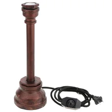 Ретро Винтаж desklamp индивидуальный бронзовый металлический водопровод Настольная лампа светильник база держатель для E27 лампа регулируемое украшение