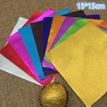 

DHL 2800Pcs/Lot 15*15cm 5.9"x5.9" Multi Colored Foil Wrapper For Chocolates Sweetmeats Packaging Paper Square Colorful Tin Foil