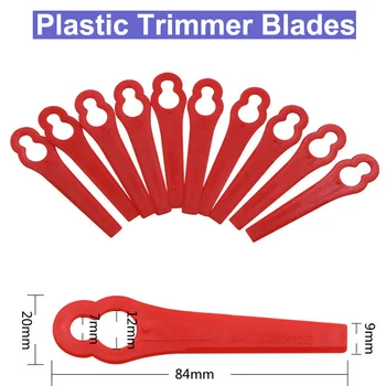 

URANN 25pcs Plastic Trimmer Blades Garden Lawn Mower Blade for Replacement Grass Cutter Blade Garden Tool Parts