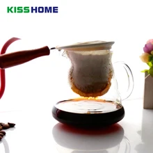 Ткань фланелевая фильтр-пакеты для кофе твердой деревянной ручкой фланели рука с дырочками фильтр чистая аксессуары подходят для 1-2/1-4 человек Кофе инструмент