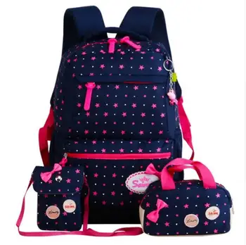 

New Printing Children Backpacks For Teenagers Girls Lightweight Waterproof School Bags Child Orthopedics Schoolbags