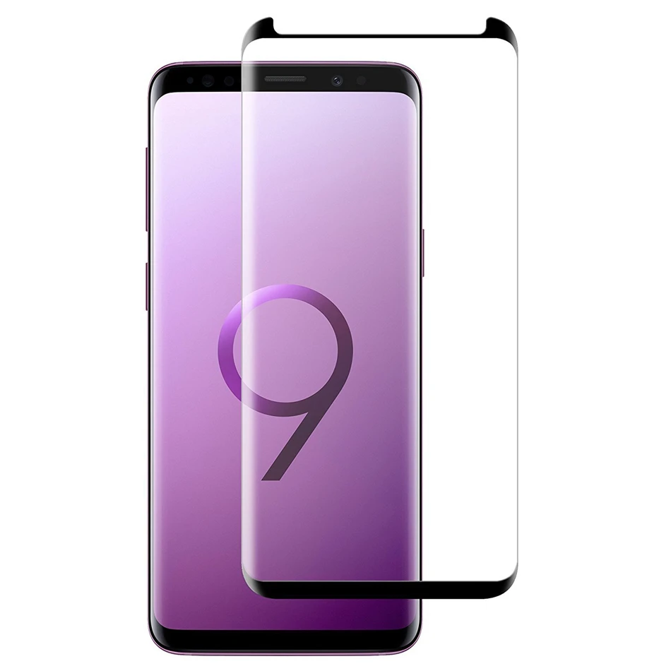 Закаленное стекло для защиты экрана Samsung Galaxy S9 S8 Plus полное изогнутое защитное