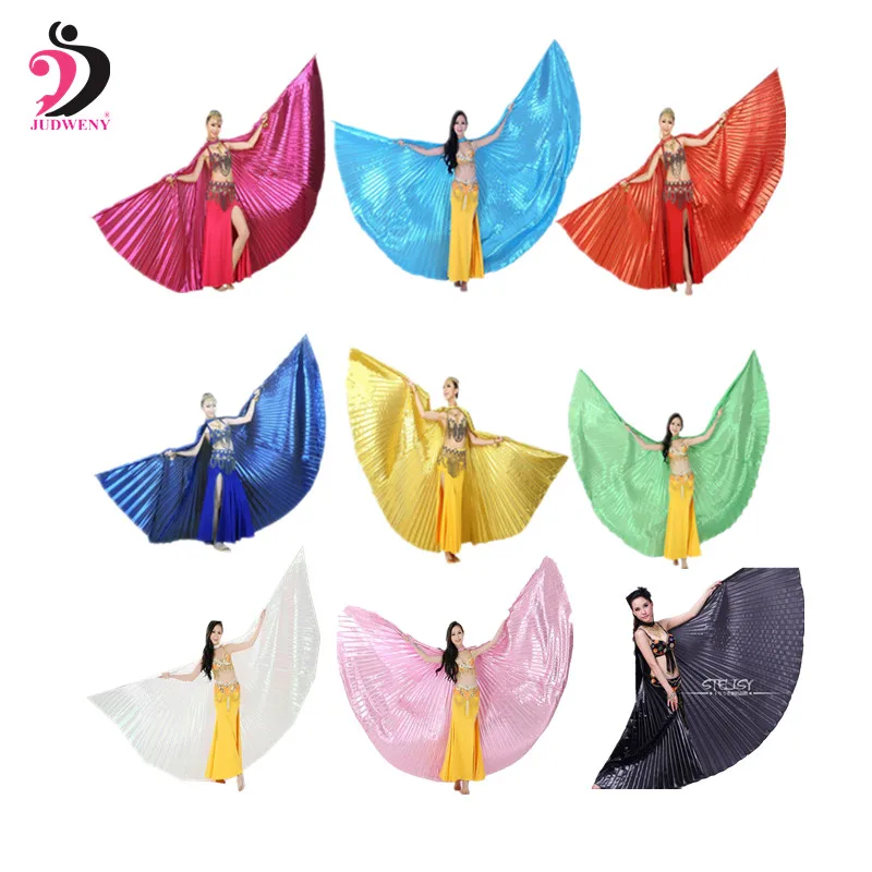 

Belly Dancing Isis Wings Belly Dance Accessory Bollywood Oriental Egypt Egyptian Wings Costume With Sticks Adult Gold Wings