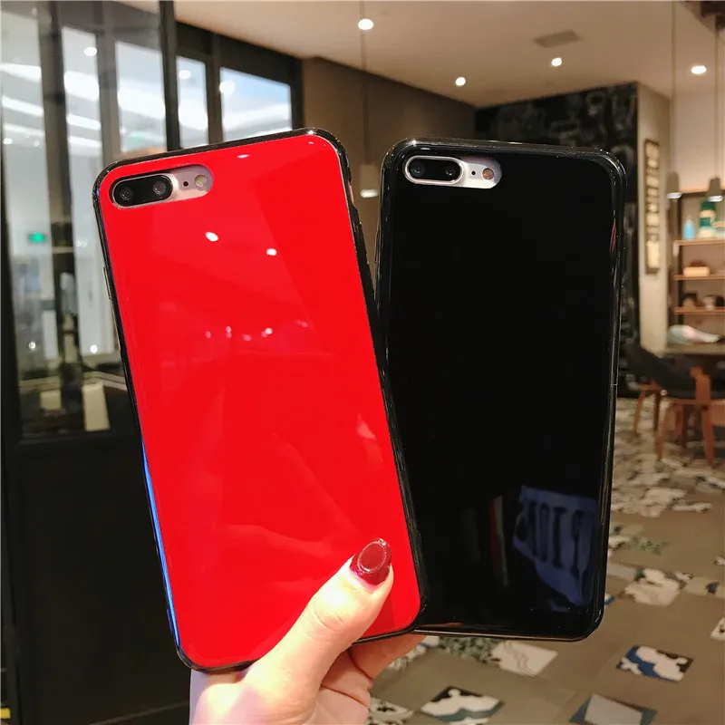 

Luxury Glossy Black Red Case Cover for Huawei P20 P10 lite P9 plus Fashion Business Case for Huawei mate20 Mate10 honor10