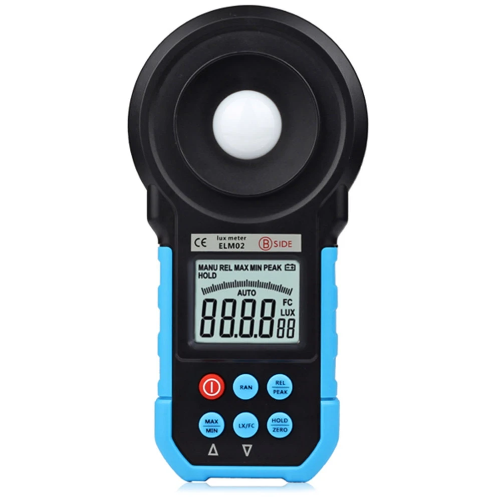 Original BSIDE Digital Luxmeter 200,000 Lux Light Meter Test Spectra