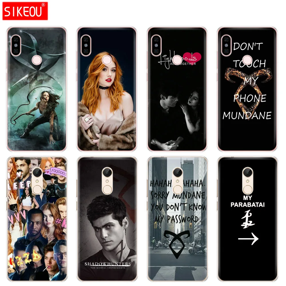 

Silicone Cover phone Case for Xiaomi redmi 5 4 1 1s 2 3 3s pro PLUS redmi note 4 4X 4A 5A shadowhunters tv show