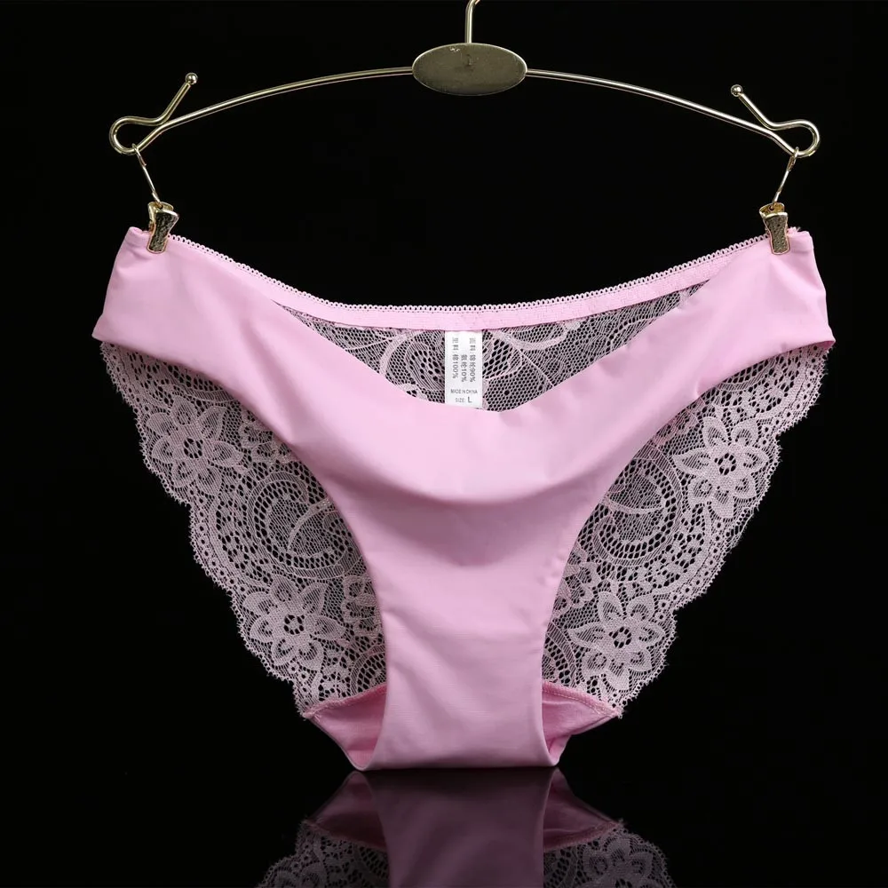 Women lace Panties Seamless soft and comfortable Cotton Panty Hollow briefs Underwear L50/0118