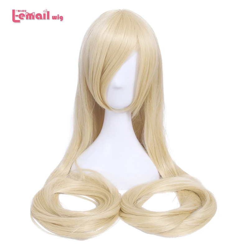Kopen L mail pruik 60 inch 150 cm Lange Vrouwen Cosplay Pruiken 10 Kleur Rechte Beige Blond Synthetisch Haar Perucas Cosplay Pruik