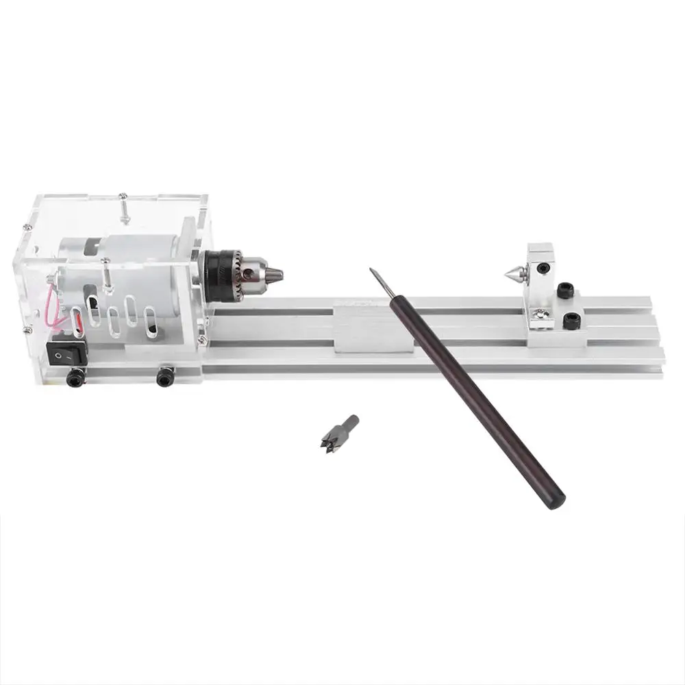 

220V Mini Lathe Polishing Cutting Beads Machine Woodworking DIY Drill Tools Accessory Wholesale