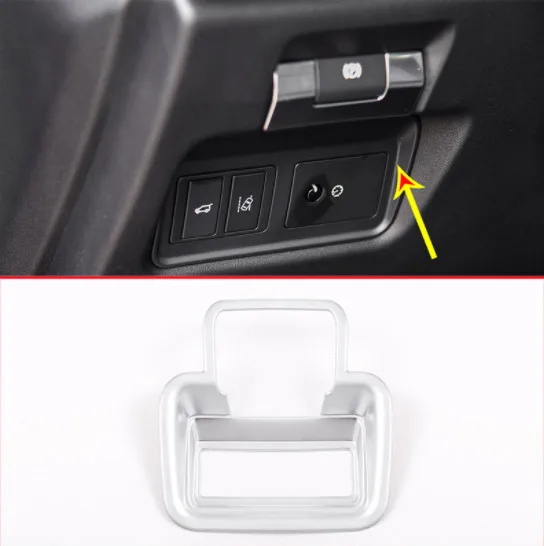 

For Jaguar E-PACE E PACE 2018 2019 Matte ABS Car Electric Tailgate Switch Decorative Frame Electronic Handbrake Cover Trim
