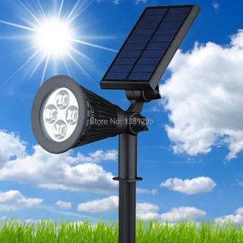 

led Solar Power Outdoor Garden Spot Light Grondspots Solar LED Lawn Lamp Light RGB Wall Yard Spotlight Landscape Lighting Kit