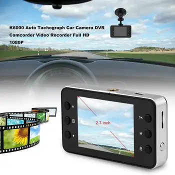 

K6000 Auto Tachograph LCD Car Camera Dash Cam Crash DVR Camcorder Video Recorder Full HD 1080P Camcorder Car Equipment Mounts df