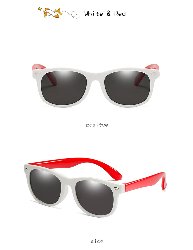 Новые зеркальные очки детские с чехлом для мальчиков и девочек поляризованные силиконовые защитные солнцезащитные очки подарок для детей Детские UV400 Gafas