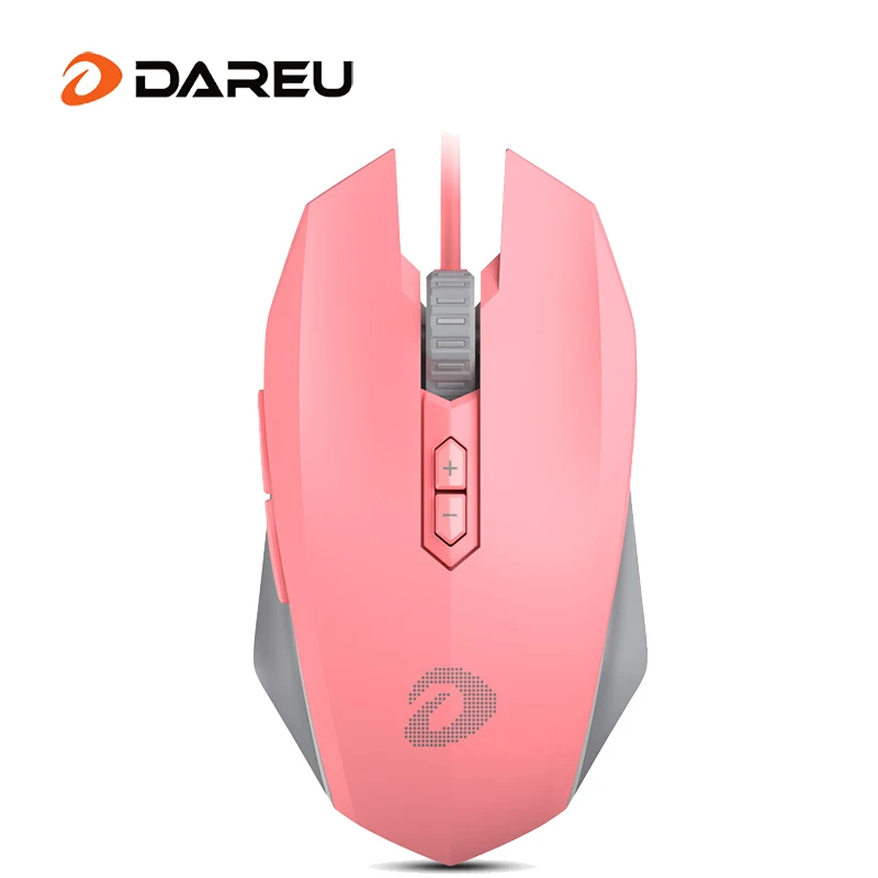 

Original Dareu EM915 Wrangler Queen Edition Wired Mouse Game Mouse Programmable Button Convenient Optical Mouse 6000DPI Pink