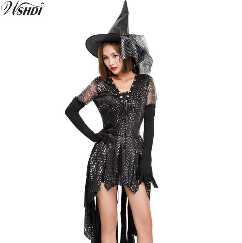 STREGA DONNA FANTASIA PARTY DRESS REGINA Gotico Vampiro Halloween Cosplay Costume