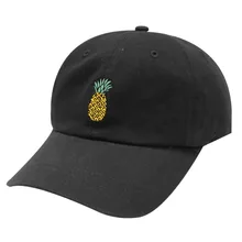 Фрукты Ананас вышивка мужские и женские кепки унисекс активный отдых, путешествия, скалолазание дышащая кепка бейсболка шапка