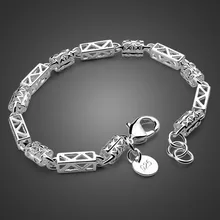 Yasmin 925 серебряный браслет джентльмен tide студентов ручной струны подарки персонализированные ювелирные изделия пряжка