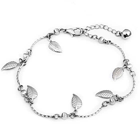 

Grelot Leave Metal Foot Chain Ankle Bracelet