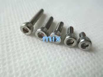 100PC Metric Thread M3*6 8 10 12 16 Stainless Steel Hex Bolt Kit 304 Cap Nut Washer Set Screw