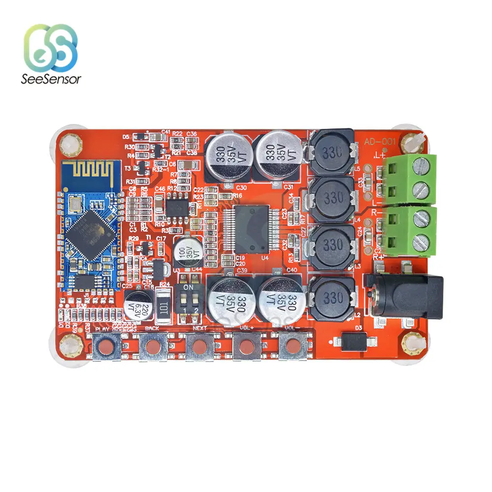 

Wireless Bluetooth 4.0 Amplifier Board Audio Receiver TDA7492P 50W+50W Digital Amplifier Module