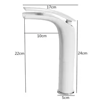 Black Bathroom Faucet Basin Faucet Brass Waterfall Faucet Solid Brass Specail Sink Mixer Tap Hot & Cold Waterfall Basin Faucet 3