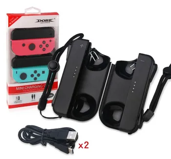

Mini Charging Grip Charger Dock For Switch Handle NS for switch N-Switch Joy-Con Controller with 2pcs Cable