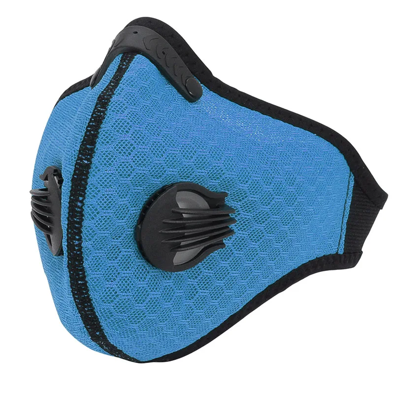 

Dustproof Dust Mask with Valves Activated Carbon Filters of Dust Pollen Allergy and PM2.5 for Running Biking Outdoor Activitie