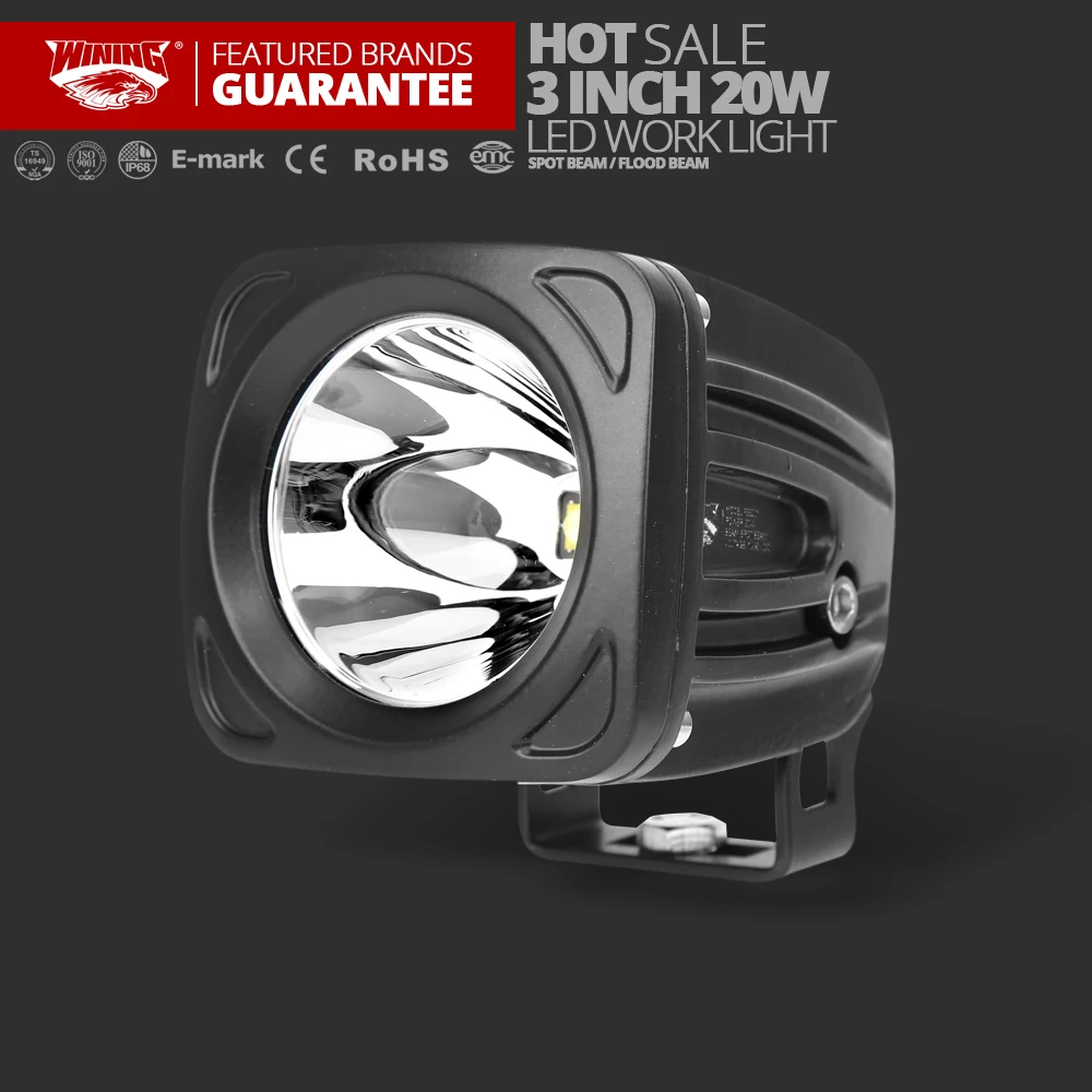 

Led ATV 3 inch 20W LED Driving Work Light for Trucks Off road Racing Lights Mini COB led Spotlight Flood light amber Fog lamps
