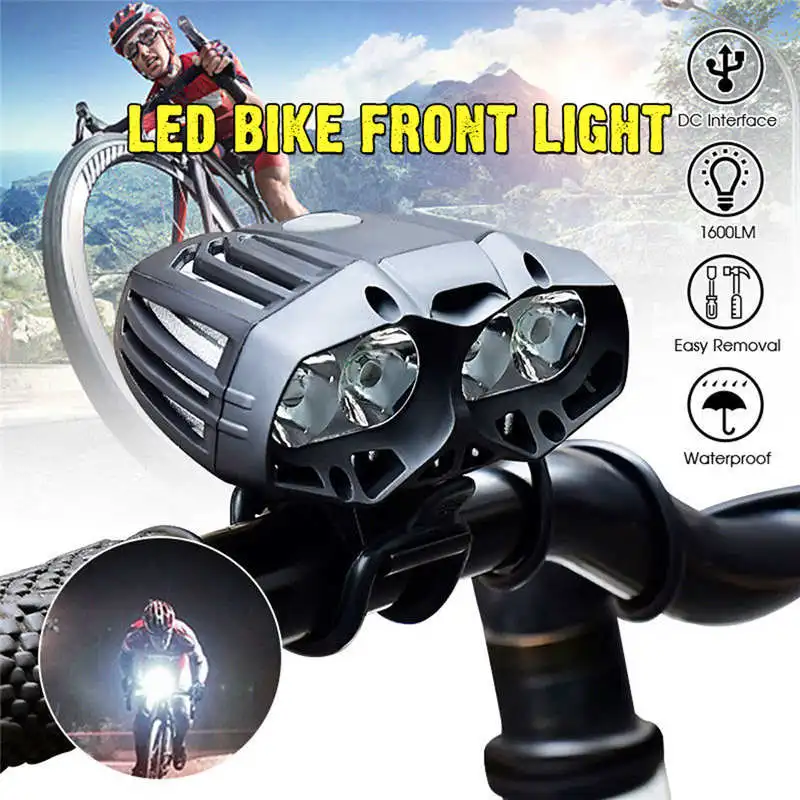 4x XML-T6 LED Bike Bicycle Cycling Front Light Headlamp Headlight 4 Mode powerful led flashlight head lanterna bike #4S6 (1)