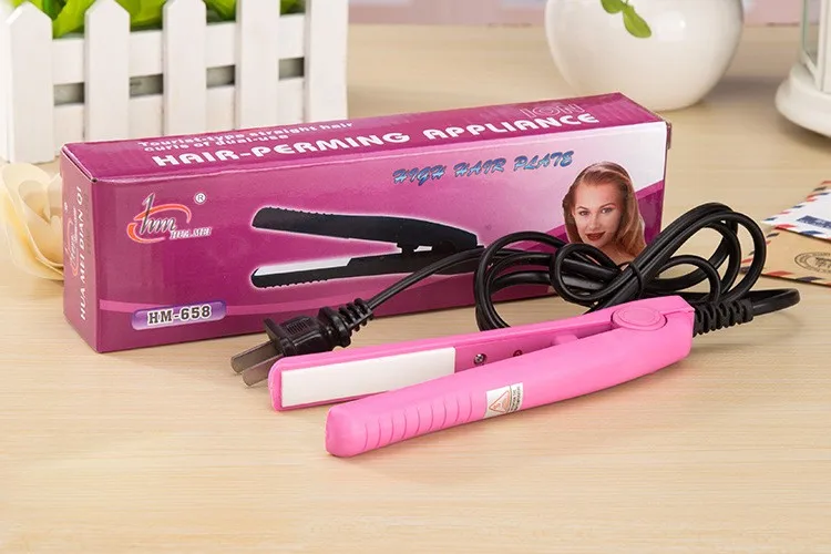 1 pçs mini alisador de cabelo em