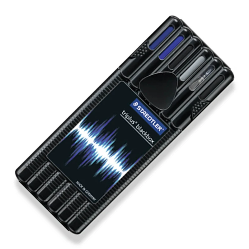 Staedtler Triplus Black Box 6 шт./компл. мобильный офис механический карандаш/Шариковая ручка/тонко пишущие/textsurfer/ролик