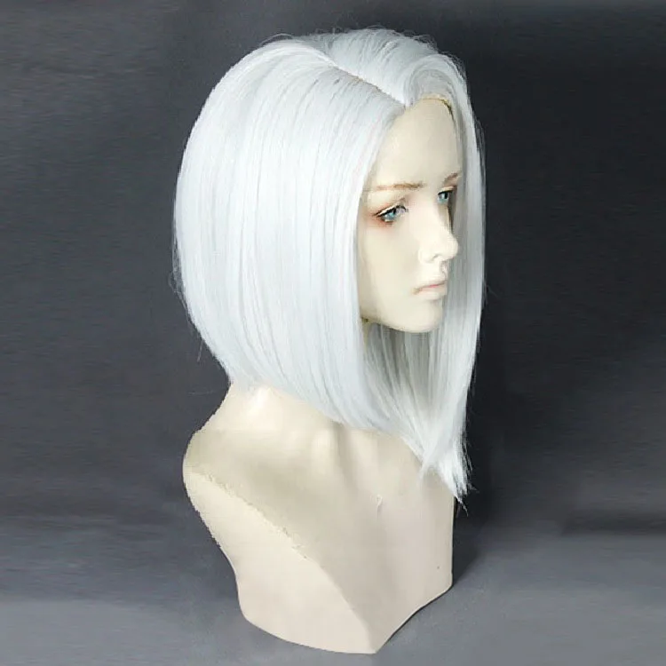 Overwatch Эш косплей парик 35 см короткие прямые термостойкие синтетические волосы OW игра серебряный белый костюм парики+ парик крышка