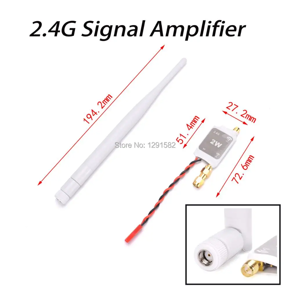 

New 2.4G Radio Signal Amplifier Signal Booster For 2.4G Remote control FS i6 i6S I6X for RC Quadcopter Drone