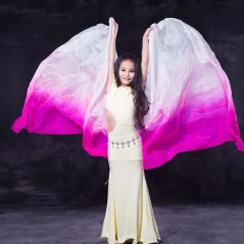 Детская фата из 100% натурального шелка для танцев в восточном стиле|silk veil|bellydance