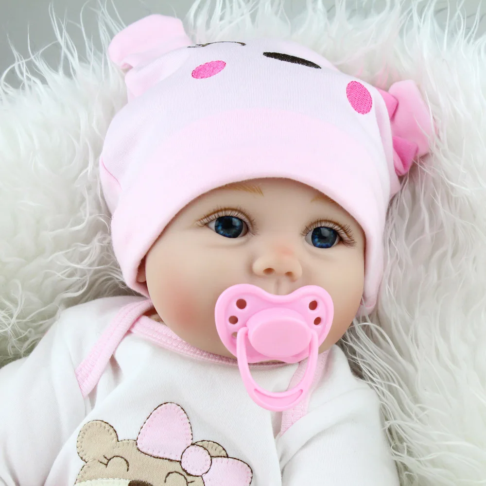 55 см силиконовые виниловые reborn baby doll игрушки реалистичные reborn boneca детские игрушки для девочек и мальчиков мягкое тело для детей подарок на день рождения для мамы