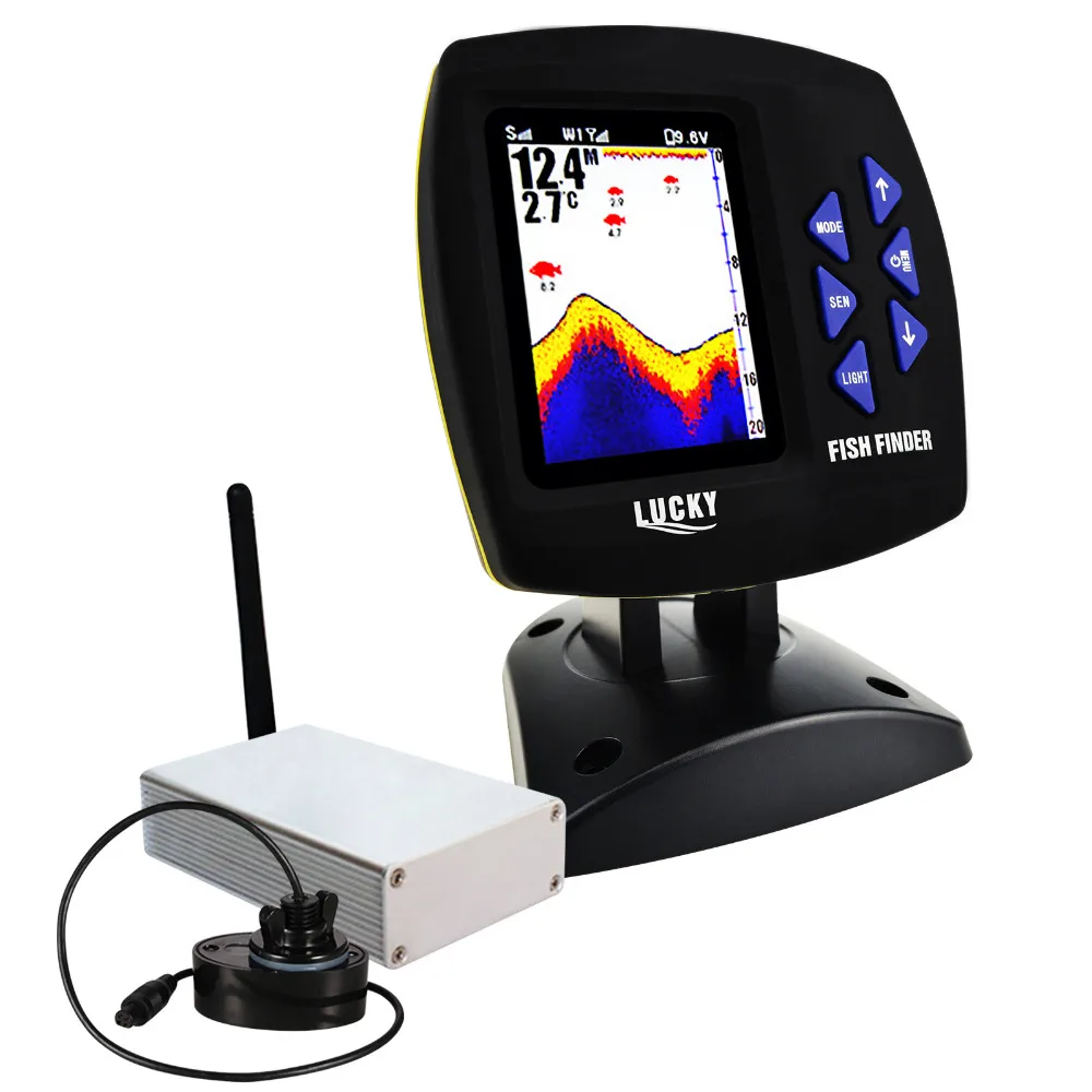 

FF-918_CWLS LUCKY Wireless Boat Fish Finder 100m Depth Range With Zoom Function 300m/980ft Fishing Wireless Operating Range