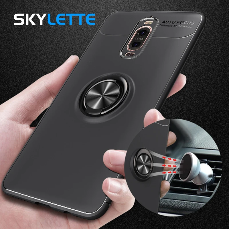 

Phone Holder Case For Huawei Mate 9 Pro With Rotate Car Bracket Magnetism Adsorption Vehicle Holder Cover Case For Mate 9 Pro