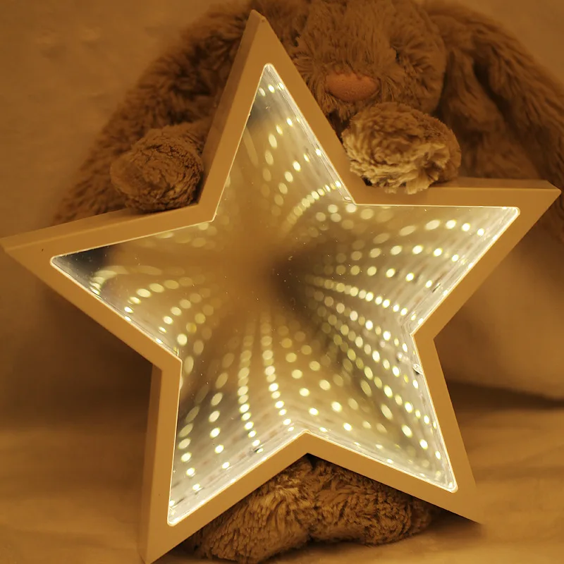 

3D LED Night Light Novelty Cloud Star Tree Tunnel Lamps Infinity Mirror Night Lamp For Kids Toy Gift Home Decoration Nightlight
