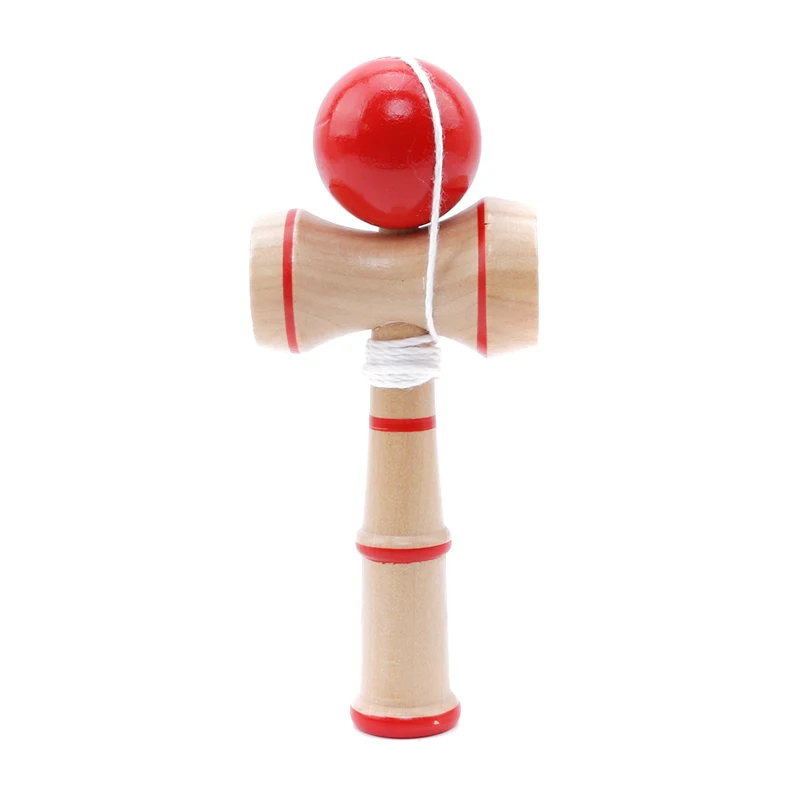 Новые высококачественные безопасные игрушечные бамбуковая кендама, Лучшие Деревянные игрушки для детей, игрушки для снятия стресса, развивающие игрушки для детей - Цвет: Красный